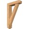 Ekena Millwork Traditional Arts and Crafts Smooth Bracket w/ Offset Brace, Western Red Cedar, 5 1/2"W x 22"D x 34"H BKT0604X22X34TRA03SWR - alternate 1